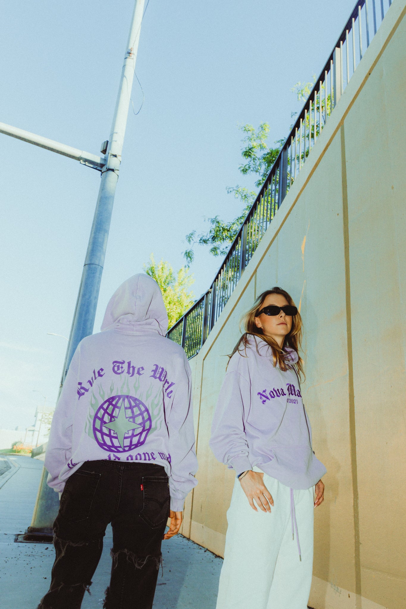 NOVA MARKET STAPLE HOODIE PURPLE